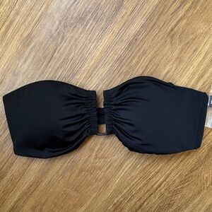 Victoria’s Secret Black Strapless Bikini Top